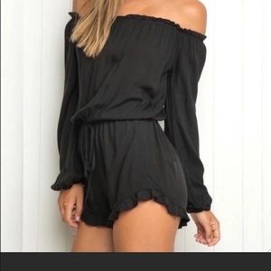 Brandy Melville off-shoulder Romper